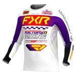 Maillot cross fxr podium enfant white purple red