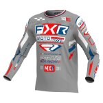 Maillot cross fxr podium gladiator 2025 grey / white
