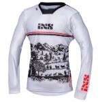 Maillot cross ixs trigger 3. 0 2023 blanc / noir / rouge