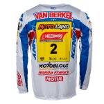 Maillot cross kenny replica honda motoblouz sr lars van berkel 2025 bleu / blanc / rouge