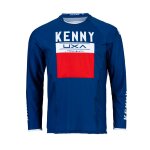 Maillot cross kenny titanium patriot 2022 bleu / blanc / rouge