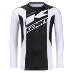 Maillot cross kenny track 2025 zoom black white