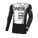 Maillot cross o'neal mayhem - scarz v24 2023 black / white