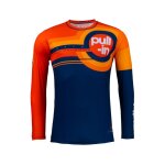 Maillot cross pull - in race enfant orange / navy