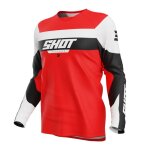 Maillot cross shot draw - league - enfant red