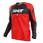 Maillot cross shot draw private 2025 private red