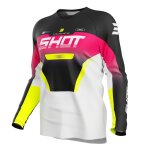Maillot cross shot draw - struck - enfant pink