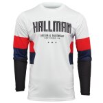 Maillot cross thor hallman differ draft white red navy 2025 blanc