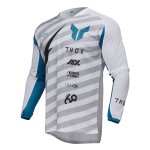 Maillot cross thor launch raid 2025 white / grey