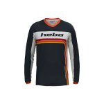 Maillot trial hebo pro retro 2025 noir / blanc / rouge