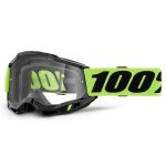 Masque cross 100% accuri 2 - ecran clair 2025 jaune fluo