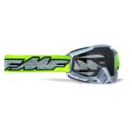 Masque cross fmf vision powerbomb rocket - clear lens 2023 silver yellow fluo