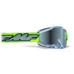 Masque cross fmf vision powerbomb rocket - mirror lens 2023 silver yellow fluo