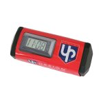 Mousse de guidon up design horloge int�gr�e rouge