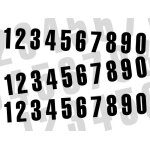 Num�ros blackbird 5 7x5, 5cm noir jeu 3