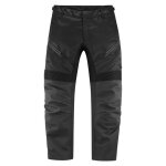 Pantalon moto icon contra2 cuir noir