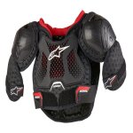 Pare pierre alpinestars bionic action kickstart youth black red