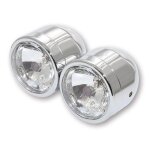 Phare avant brazoline double chrome chrome