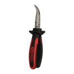 Pince � bec ks tools demi - rond coud� � poign�e bi - composants, l. 210 mm