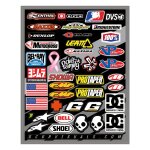 Planche de stickers d'cor helmet logos multicolore