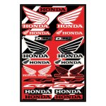 Planche de stickers d'cor honda cor2 rouge