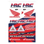 Planche de stickers d'cor honda hrc rouge