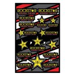 Planche de stickers d'cor rockstar energy noir / jaune
