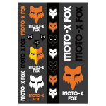 Planche de stickers fox heritage track pack black / white / orange