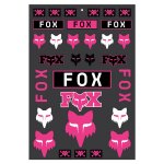 Planche de stickers fox legacy track pack pink