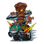 Planche de stickers lethal threat mini hang ten 60x80mm