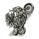 Planche de stickers lethal threat mini wheely reaper 60x80mm