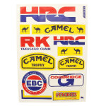 Planche de stickers p2r racing hrc 1 10 - 330mmx220mm