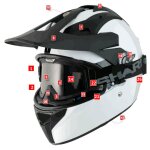 Plaque lat�rale casque shark explore - r black