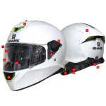 Plaque lat�rale casque shark sous plaques ecran - skwal 2 / d - skwal black