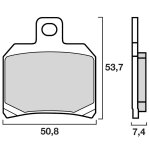 Plaquettes de freins brembo organique arri�re (sp�cial s selon mod�le)