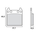 Plaquettes de freins brembo plaquettes organique avant