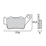 Plaquettes de freins brembo sinter arri�re