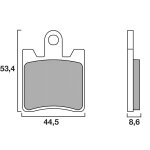 Plaquettes de freins brembo sinter m�tal fritt� avant
