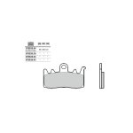 Plaquettes de freins brembo mod�le la sinter m�tal fritt� avant / arri�re (selon mod�le)