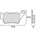 Plaquettes de freins brembo sinter m�tal fritt� racing avant / arri�re (selon mod�le)