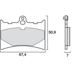 Plaquettes de freins brembo sinter m�tal fritt� sport avant