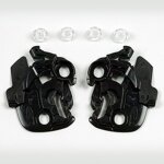 Platines d'�cran casque arai sz - r vas / sz - r evo noir