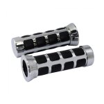 Poign�es de guidon bike it cube 22 mm gauche 25 mm droite chrome