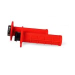 Poign�es de guidon r - tech r20 lock - on 1 / 2 waffle beta rouge fluo