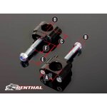 Pontet de guidon renthal 36tech �36mm offset + 5mm fatbar�36