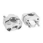 Pontet de guidon replay universel alu cnc diam 22. 2 mn argent paire