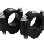 Pontet de guidon scar diametre 22, 2mm + 20mm black