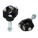 Pontet de guidon scar �28, 6 - kxf hauteur 30mm black