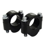 Pontet de guidon scar diametre 28, 6mm + 20mm black