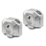 Pontet de guidon sw - motech 20 mm diametre 28 gris